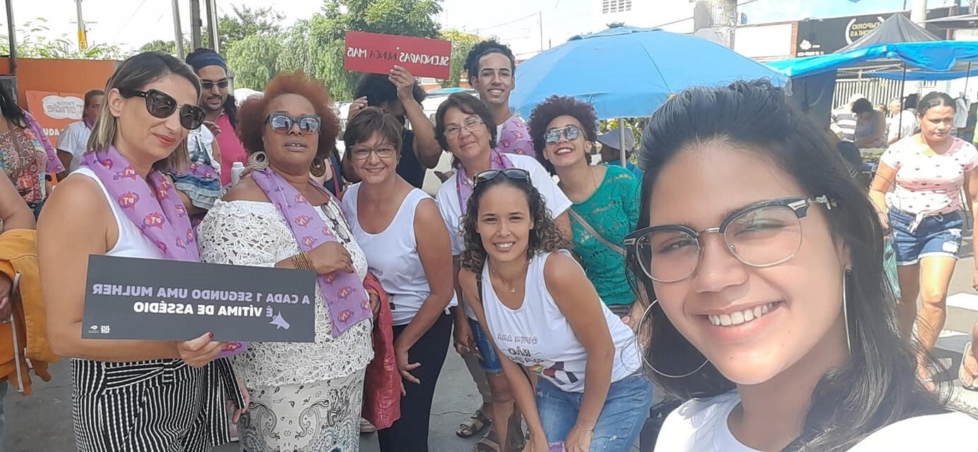 8 de março 2020 .Ato quem ama não mata